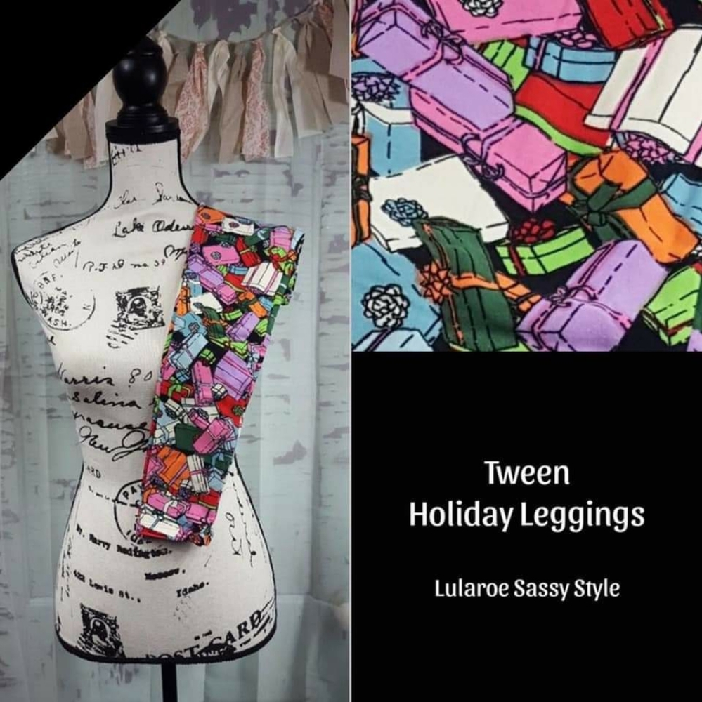 Lularoe Tween Holiday Leggings